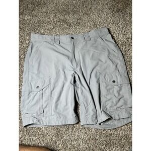 Duluth Trading Co. | Light Gray  Cargo Shorts w/Elastic Waist Men's 40 Relax Fit